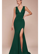 Christmas Dress Emerald Jersey Holiday Party ch395