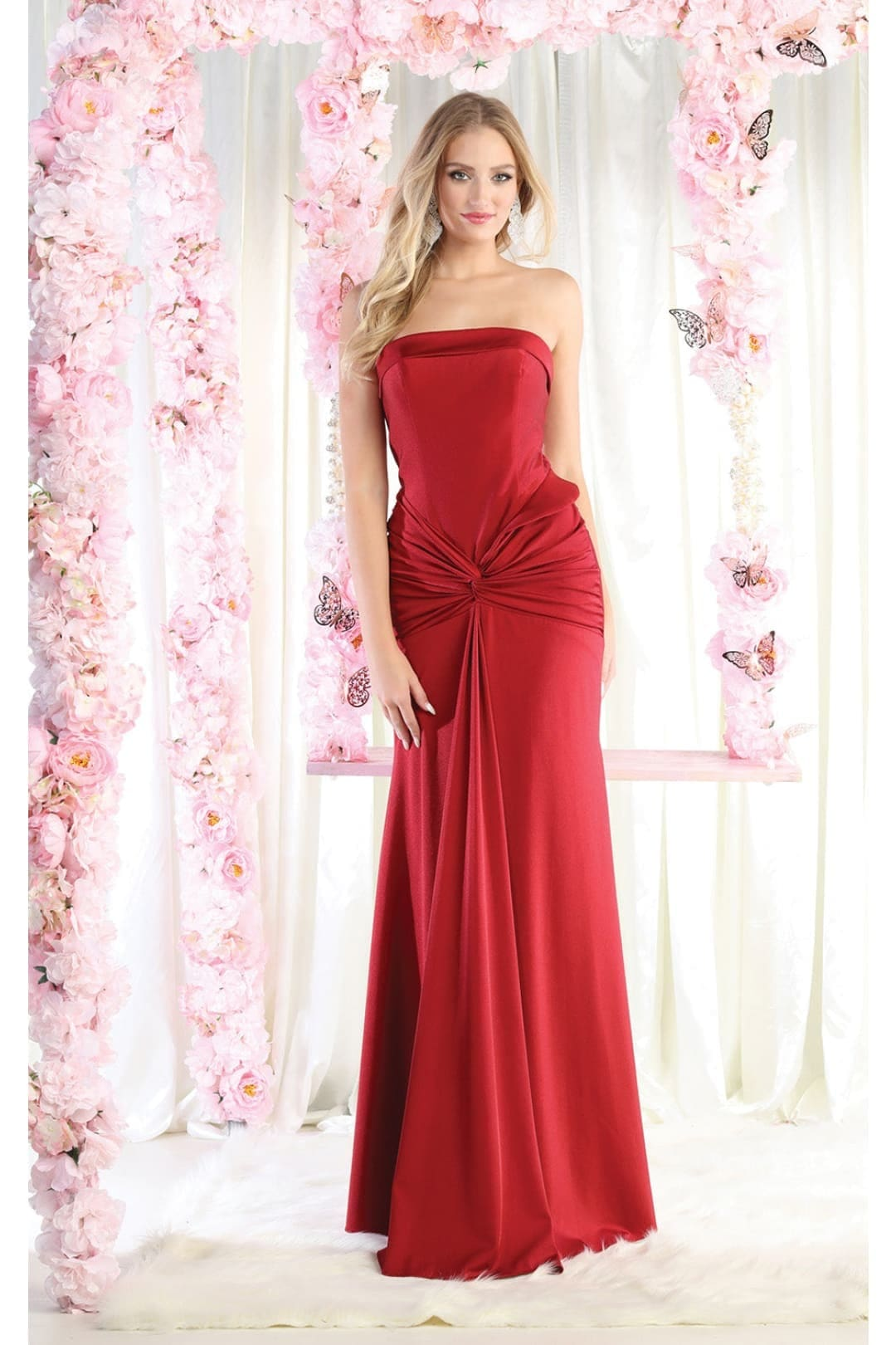Christmas Dress Burgundy Stretch Jersey Holiday Party MQ1947 Christmas Dress Burgundy Stretch Jersey Holiday Party MQ1947