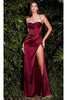 Christmas Dress in Burgundy Style For A Holiday Party CD7483