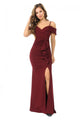 Christmas Dress in Burgundy Style For A Holiday Party - Burgundy / S