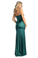 Christmas Dress in Green Satin Style For A Holiday Party - Green / 4