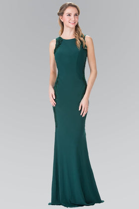 Green Jersey Holiday Dress by Elizabeth KGL2222