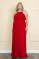 Christmas Dress in Red Mesh A-line Style For A Holiday Party - Red / S