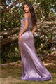 Cincerella Divine CD0186 Floral Off The Shoulder Gown - Dress