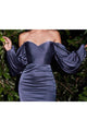 LA Merchandise LAR7482 Long Sleeve Bridesmaids Simple Long Dress - Dress