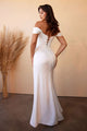 Cinderella Divine 7484 Off Shoulder Strapless Corset Bridesmaids Gown - Dress