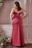 Cinderella Divine 7484C Plus Size Removable Off Shoulder Straps Dress - Dress