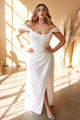Cinderella Divine 7484C Plus Size Removable Off Shoulder Straps Dress - Dress