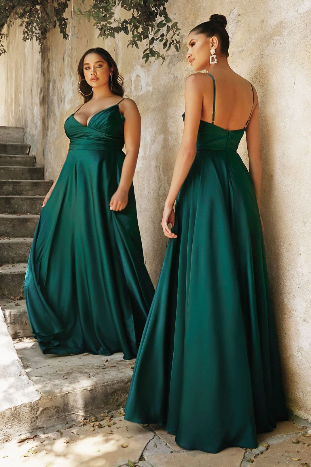 Cinderella Divine 7485 Sleeveless A-Line Bridesmaids Evening Gown - Dress