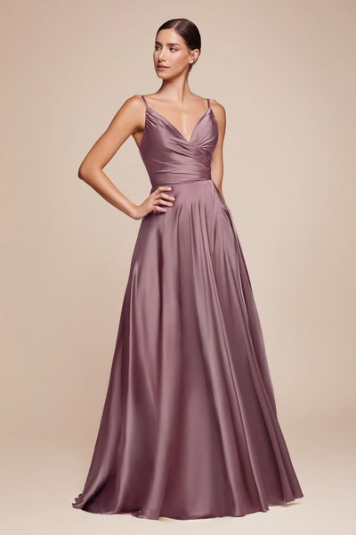 Cinderella Divine 7485 Sleeveless A-Line Bridesmaids Evening Gown - Dress