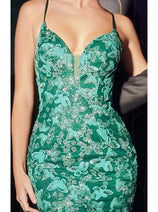 Cinderella Divine CB112 Spaghetti Straps Mermaid Prom Evening Gown