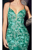 Cinderella Divine CB112 Spaghetti Straps Mermaid Prom Evening Gown - EMERALD GREEN / 4 - Dress