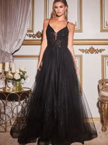 Cinderella Divine CD0154 A-line Pageant Embellished Gown