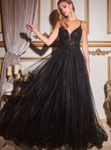 Cinderella Divine CD0154 A-line Pageant Embellished Gown