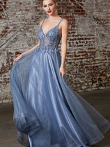 Cinderella Divine CD0154 A-line Pageant Embellished Gown