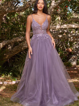 Cinderella Divine CD0154 A-line Pageant Embellished Gown