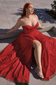 Cinderella Divine CD252 Glitter Long Prom Dress - Dress
