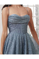 Cinderella Divine CD252 Glitter Long Prom Dress - Dress