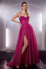 Cinderella Divine CD252 Glitter Long Prom Dress - FUCHSIA / 2 - Dress