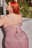 Cinderella Divine CD252C Sleeveless Glitter Plus Size Black Dress - Dress