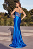 Cinderella Divine CD285 Slit Evening Gown - Dress