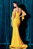 Cinderella Divine CD943 Sexy Stretchy Bow Straps Long Prom Dress - Dress