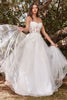 Cinderella Divine CD962WB Floral Corset Wedding Gown - Dress