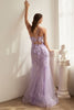 LA Merchandise LARCD995 3D Floral Mermaid Formal Corset Prom Dress - Dress