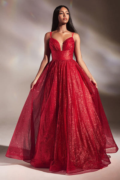 red formal dress