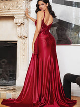 Cinderella Divine CDS418 Bustier Satin Prom Dress