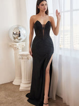 Cinderella Divine CDS419 Embellished Corset Formal Gown