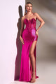 Cinderella Divine CDS419 Corset Bone Prom Dress - FUCHSIA / 2 - Dress