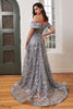Cinderella Divine J836 Prom Glitter Dress With Train - Dress