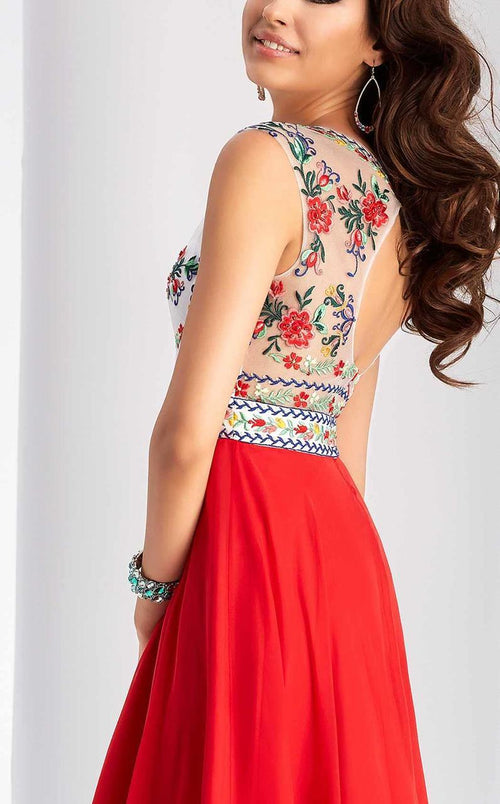 Clarisse 3050 A-Line Sweetheart Floor-Length Blend Dress
