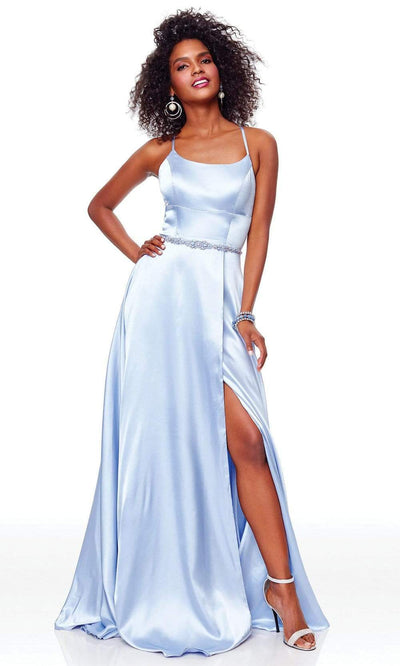 Clarisse 3712 Prom A-Line Slit Floor-Length Blend Dress