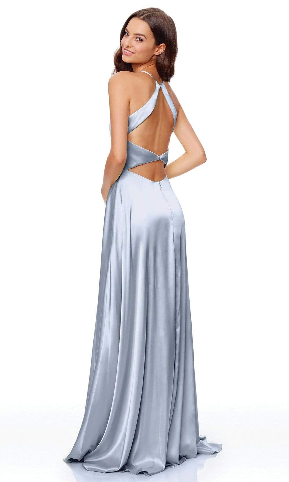 Clarisse 3712 Prom A-Line Slit Floor-Length Blend Dress