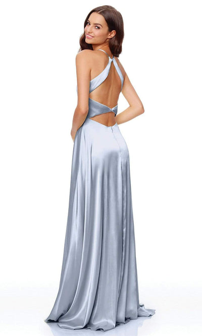 Clarisse 3712 Prom A-Line Slit Floor-Length Blend Dress