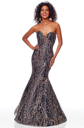 Clarisse 3719 Prom Mermaid Strapless Lace One-Of-A-Kind Lace Dress