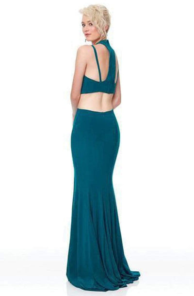 Clarisse 3761 Evening Formal Prom Sheath Slit Floor-Length Jersey Dress