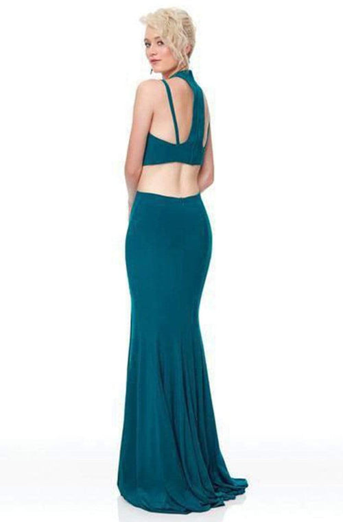 Clarisse 3761 Evening Formal Prom Sheath Slit Floor-Length Jersey Dress