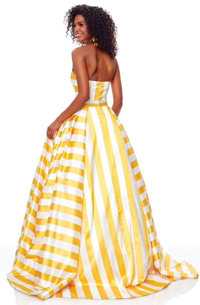 Clarisse 3875 Prom A-Line Strapless Floor-Length Blend Dress