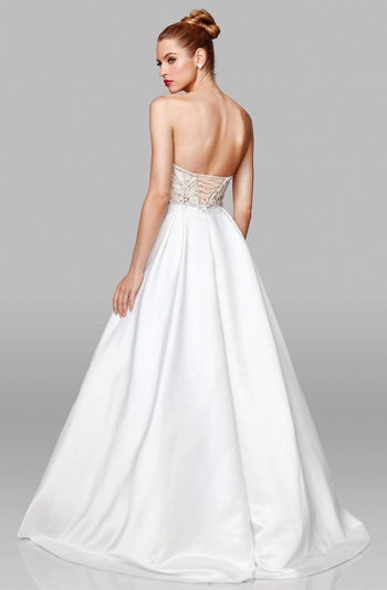 Clarisse 600157 Strapless Sweetheart Satin A-Line Bridal Gown