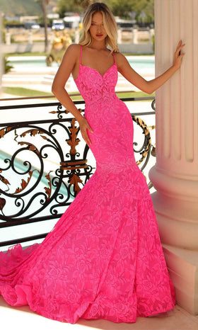 Clarisse 810475 Mermaid Sweetheart Beaded Lace Floor-Length Lace Dress