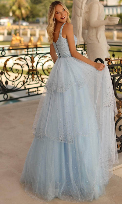 Clarisse 810591 A-Line Sweetheart Beaded Lace Floor-Length Tulle Dress