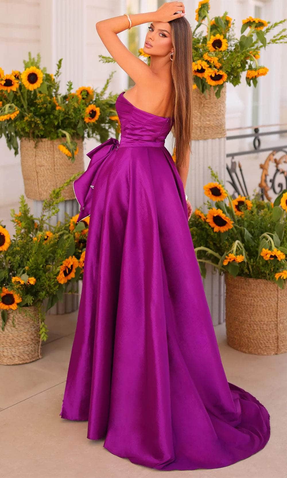 Clarisse 811167 - Straight Across Prom Gown with Detachable Skirt Prom Dresses