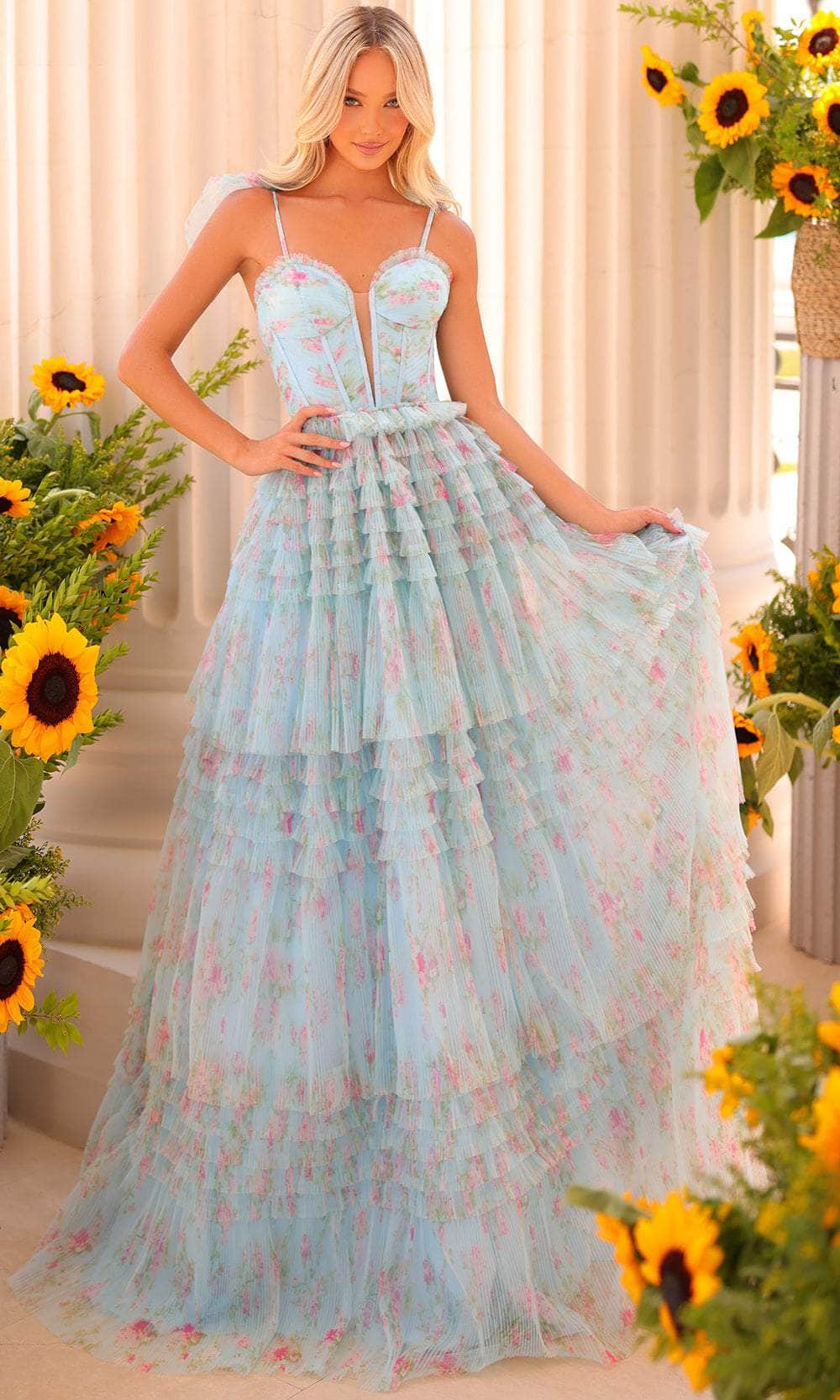 Clarisse 811185 - Plunging Sweetheart Ruffles Prom Dress Ball Gowns