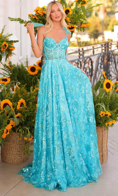 Clarisse 811190 A-Line Sweetheart Sequin Lace Floor-Length Lace Dress