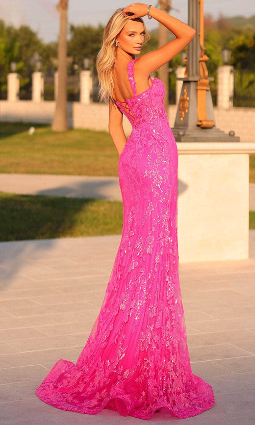 Clarisse 811196 Prom Sheath Sweetheart Sequin Floor-Length Lace Dress