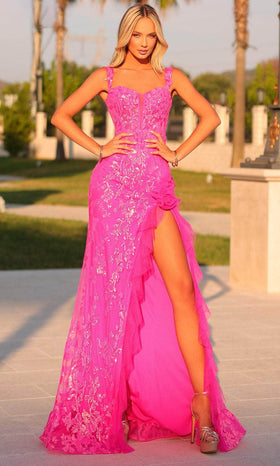 Clarisse 811196 Prom Sheath Sweetheart Sequin Floor-Length Lace Dress