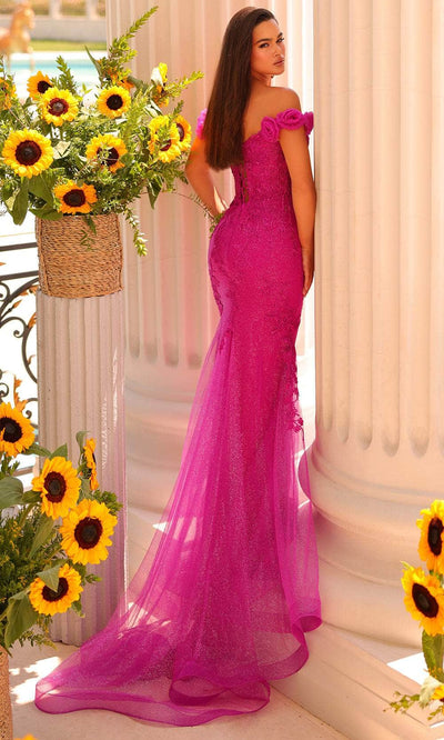 Clarisse 811221 Prom Sheath Off-Shoulder Lace Floor-Length Lace Dress